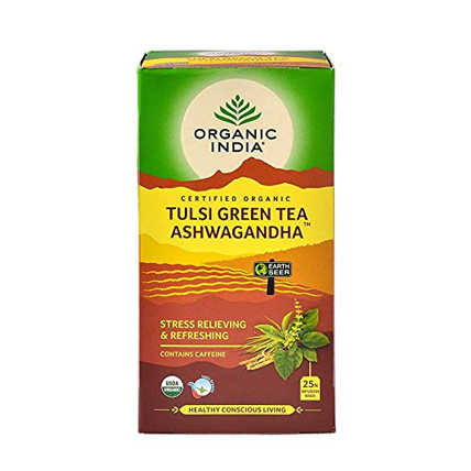 Organic India Green Tea Tulsi Ashwagandha